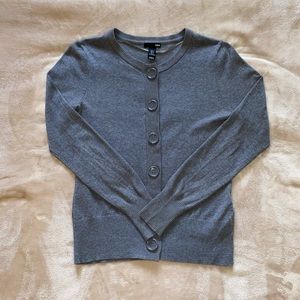 Long-sleeve Button-up Grey H&M Cardigan